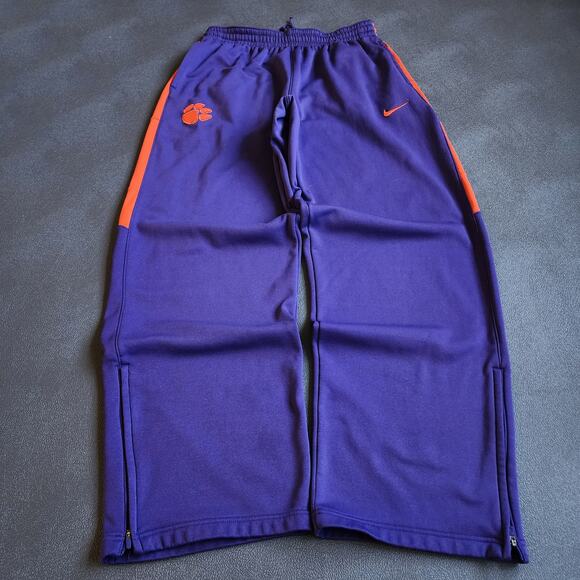 Clemson Tigers Nike Purple Orange Sweatpants XLT - Picture 1 of 9